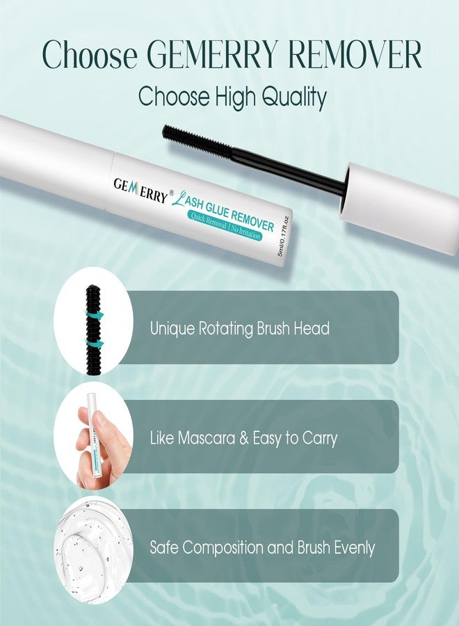 GEMERRY Lash Glue Remover 5ML for Lash Clusters Lash Bond and Seal Remover Lash Remover Gentle for Lashes Eyelash Extension Cluster Lash Remover Eyelash Glue Remover Self-Use at Home - Image 4